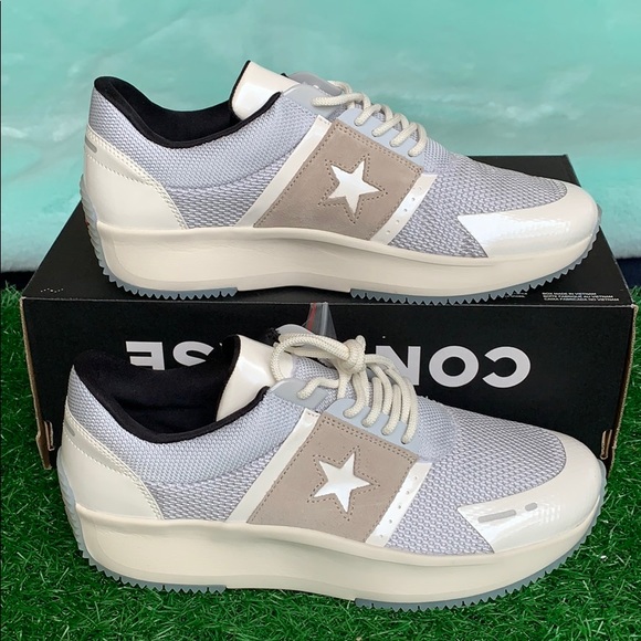 CONVERSE RUN STAR OX PURE PLATINUM/VINTAGE WHITE M - Picture 2 of 16